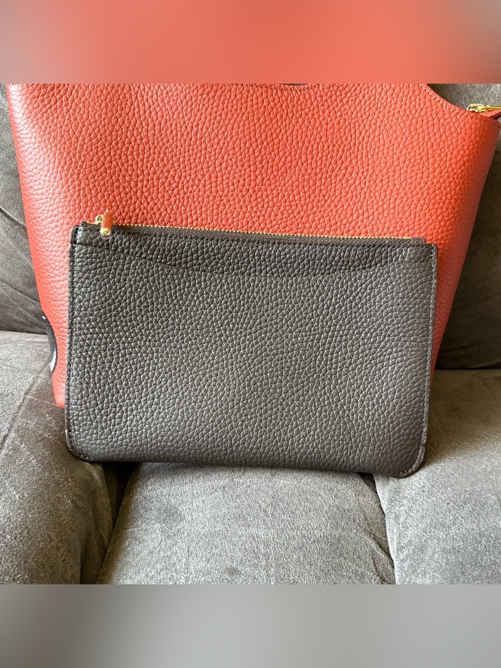 NWOT Handpainted Cuyana Small System Zipper Tote in Rioja + System Zip Pouch - Picture 13 of 16
